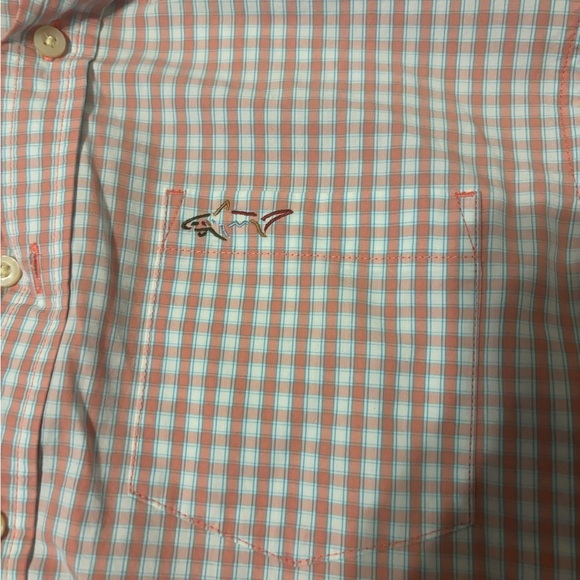 Greg Norman Men’s Longsleeve Size S/P NWOT Button up Orange Check Preppy - Picture 12 of 13